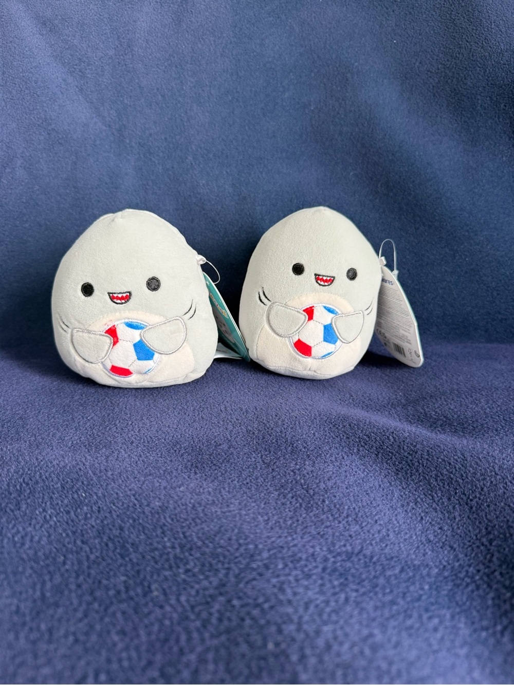 Squishmallows Fourth of July Gordon the shark Patriotic bundle 4.5” NWT
